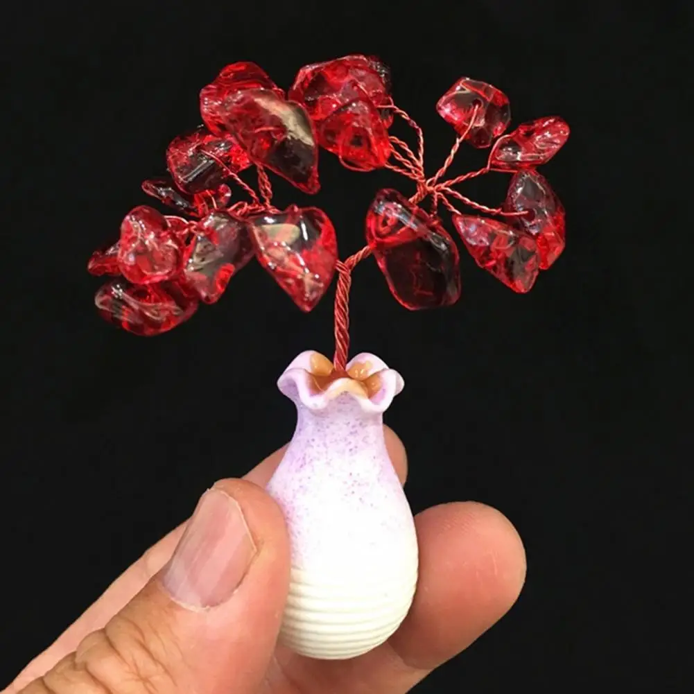 

Привлекательное разноцветное счастливое духовное искусственное каменное дерево для сувенира