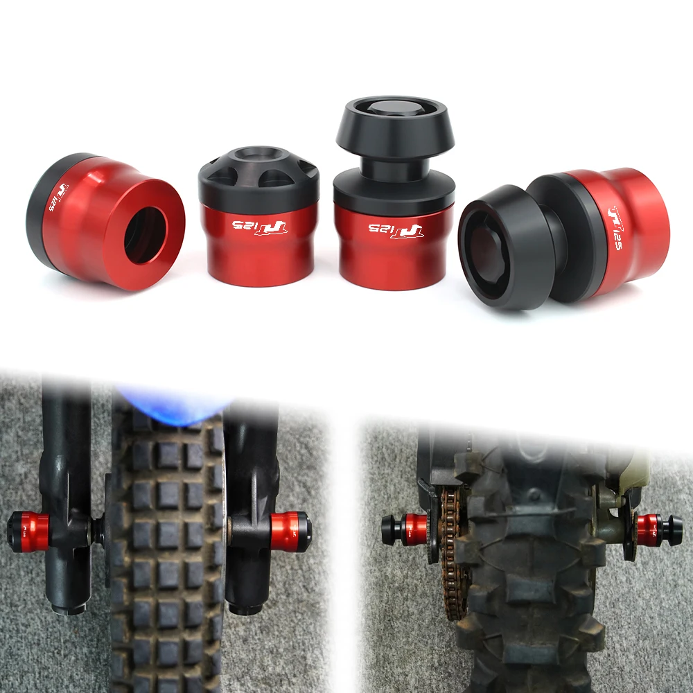 Слайдеры для мотоцикла передняя и задняя оси колеса вилка BENELLI TNT 125 2019 2020 2021 2022 2023