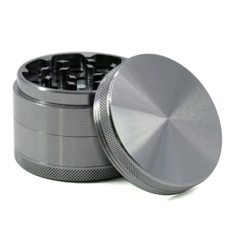 

A63I Herb/Spice Grinder Matte Aluminum Alloy Grinder Sector Tooth Tobacco Grinder Four-Layer Smoke Grinder 63MM