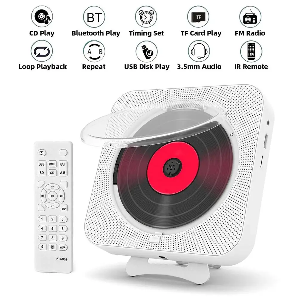 

Портативный Cd-плеер, Bluetooth, Hifi-динамик с двойным разъемом 3,5 мм