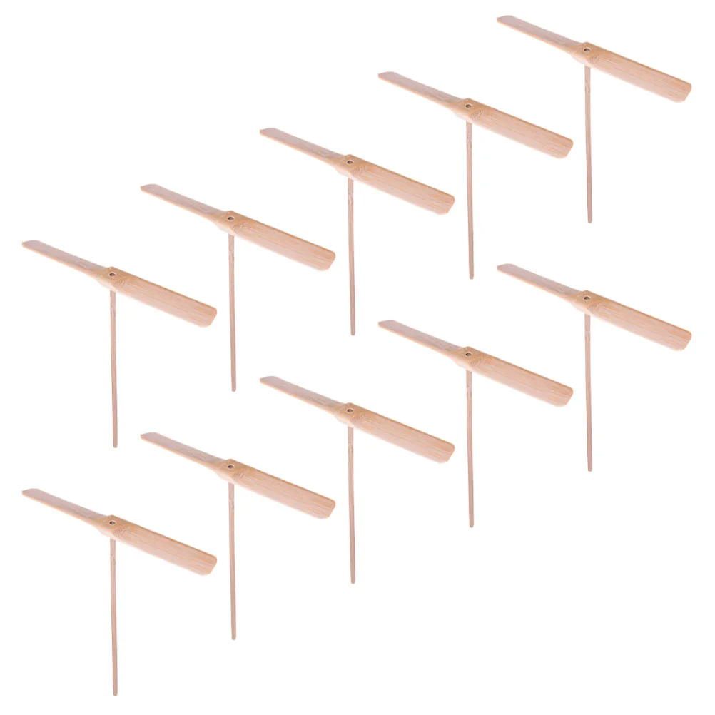 

10 Pcs Bamboo Dragonfly Parent-child Boys Toys To-y Wooden Flying Outdoor