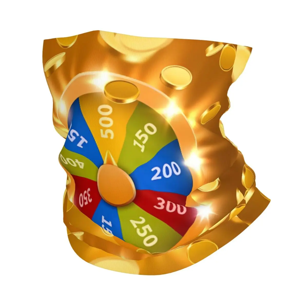 Шейный платок из полиэстера с изображением колеса удачи