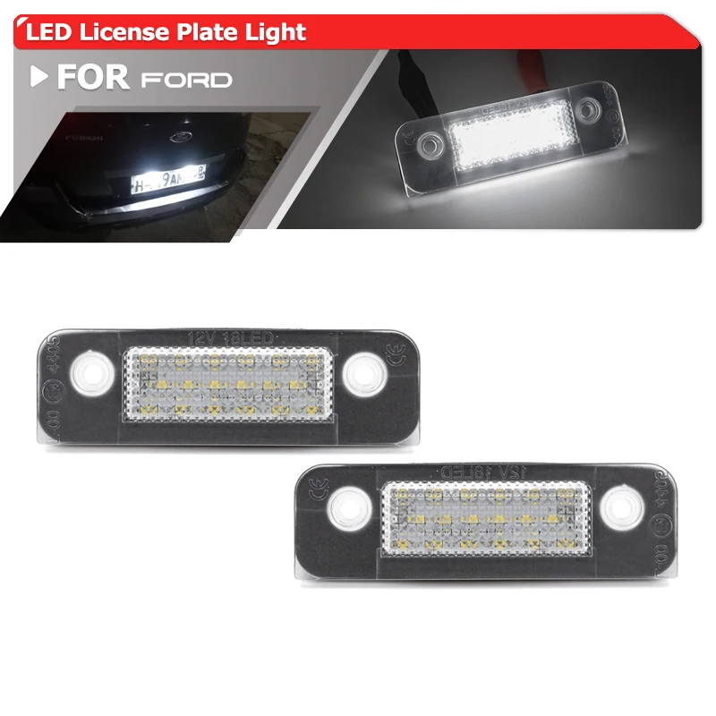 Подходит для форд фиеста MK5 JH1 JD3 ввиде горшка 01-08 Fusion ввиде горшка 01-12 Mondeo MK2 96-00 SMD белые светодиодные с Canbus Подсветка регистрационного номера в OEM заказе: 1332916X2