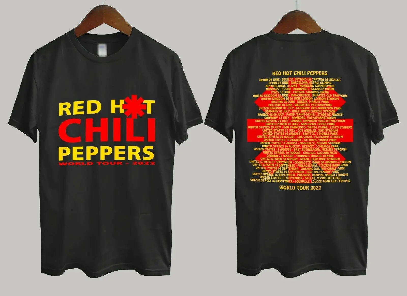 

Red Peppers 2022 Global Stadium Tour T-Shirt