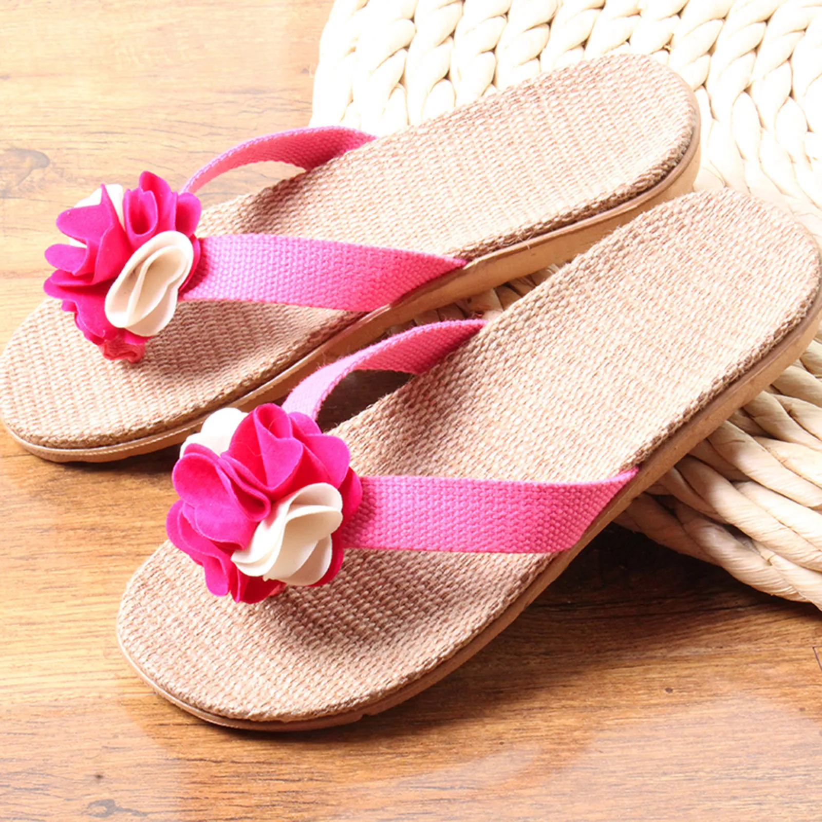

outside Slippers for Women Women Shoes Slippers Sandals For Womens Household Slippers Summer Slides Men Beach Linen Shoes Floor