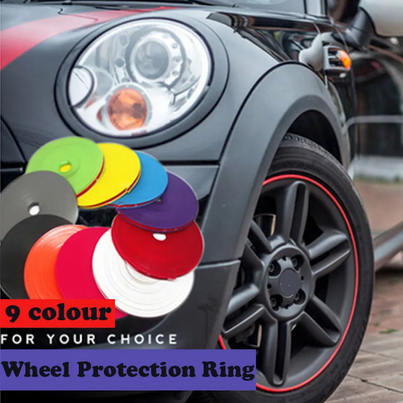 

8M Car Wheel Rims Protectors Decor Strip Tire Guard Line For Chevrolet Cruze Captiva Lacetti Onix Aveo S10 Trax Spark Equinox