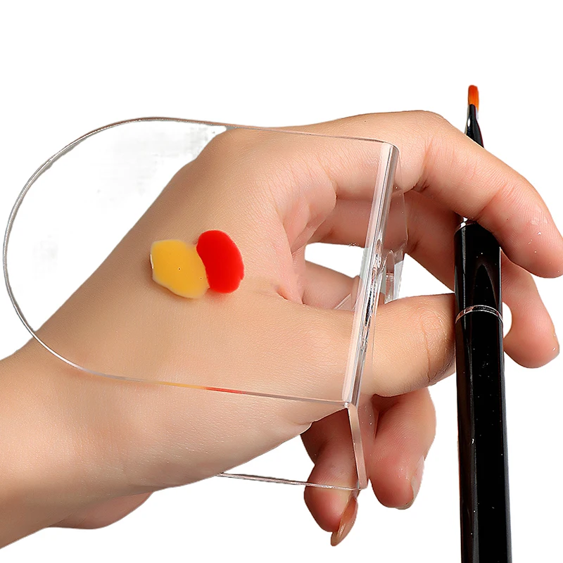 Акриловая палитра лопатка гелевая основа для маникюра тени век искусственные