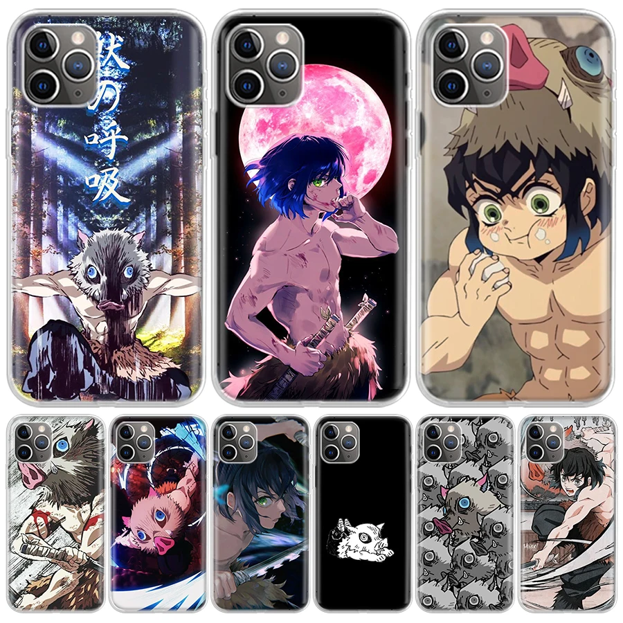Hashibira Inosuke Demon Slayer для iPhone 16 15 14 13 12 11 Pro Max Чехол телефона X XS XR 7 Plus Print 8 SE Apple Fundas Cover Coqu