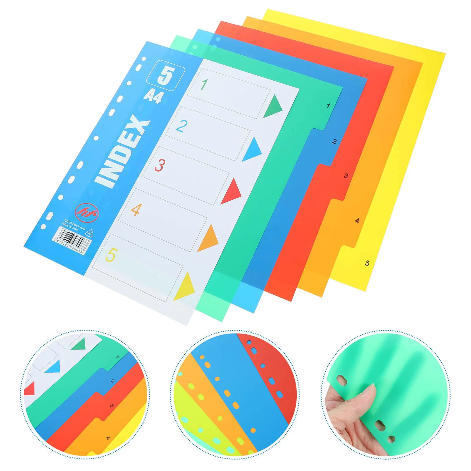 Разделители для переплета формата А4 индексный разделитель страниц записная