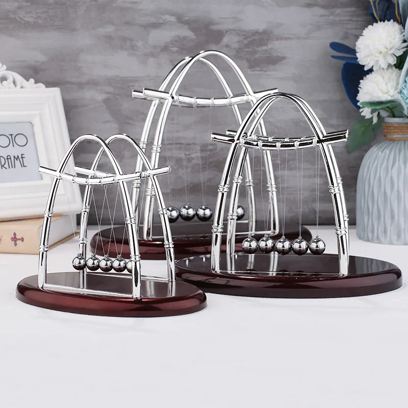 

Pendulum Perpetual Motion Chaotic Pendulum Abstract Sculpture School Physics Teaching Equipment Desk Metal Decoration Desktop