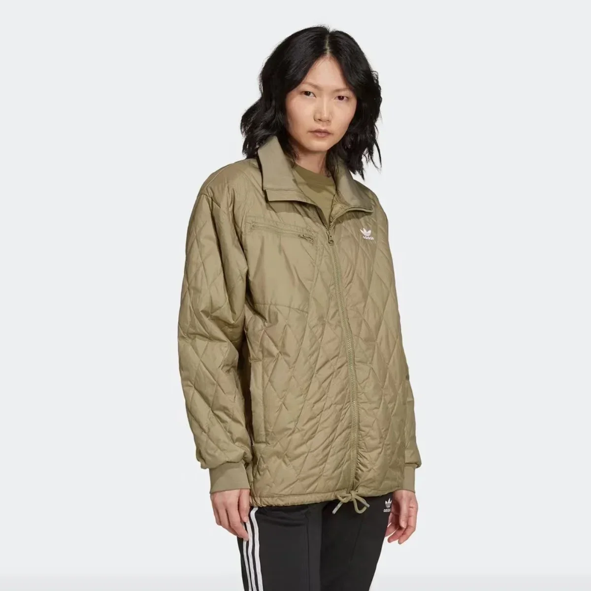 Женский зимний винтажный теплый спортивный хлопковый трикотаж Adidas Clover H43919