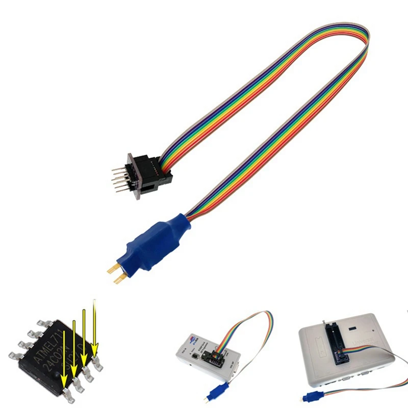 Кабель зонда SOIC8 SOP8 для программирования схем EEPROM 93CXX/25CXX/24CXX USB программатор TL866