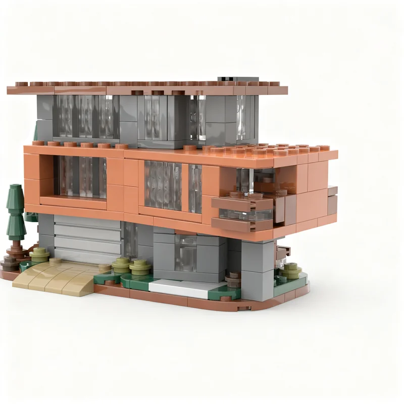 Фото Набор строительных блоков MOC Ideas CUUSOO Mini Twilight: Дом Калленов, 357 деталей, игрушка-конструктор, архитектурная модель, DIY, идея для рождественского подарка, развивающая игрушка №2