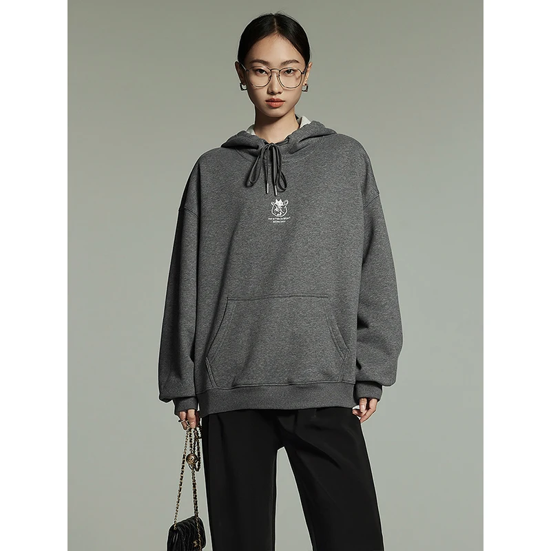 Женская флисовая толстовка с капюшоном длинным рукавом |