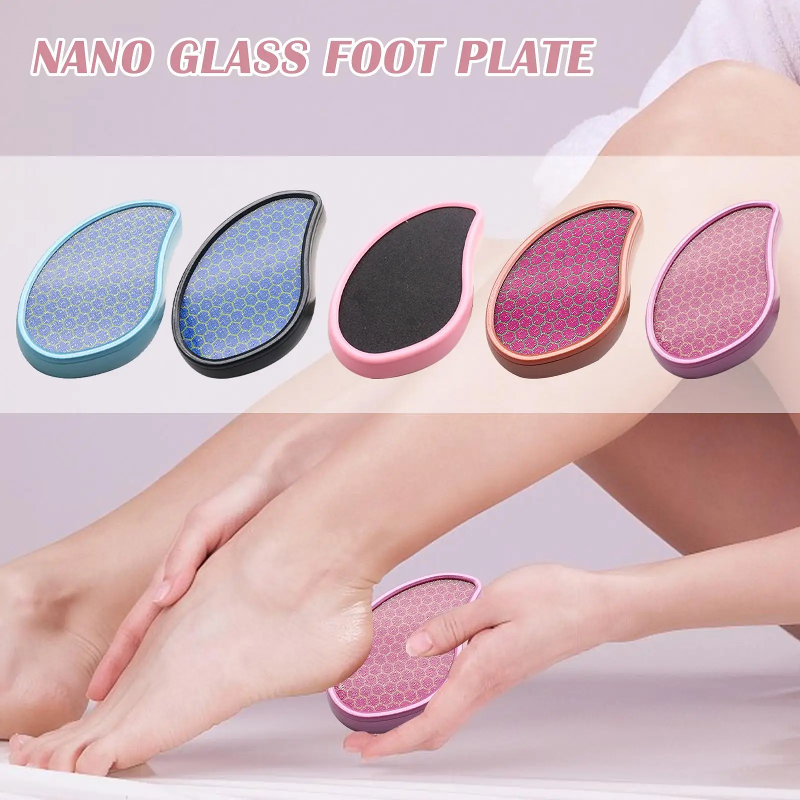 

2022 Nano Glass Foot Grinder Mango Type Foot File To Remove Dead Skin Calluses Foot File Pedicure Foot Grinding Stone Hot Sale