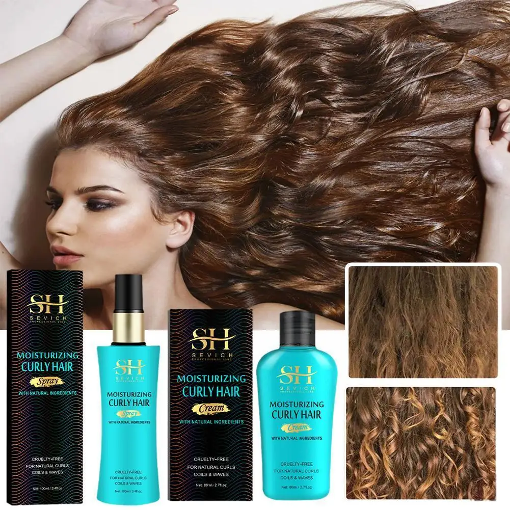 

Curly Hair Moisturizing Styling Spray Anti Dry Anti-frizz Smooth Conditioner Cream Hair Elastin Elastic Care Curly Essence C2A2