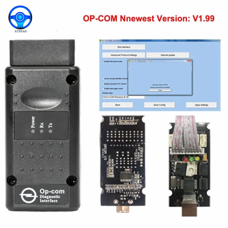 OPCOM v1.59 V1.70 1 95 99 OP COM с реальным pic18f458 может быть флеш-памятью и встроенным