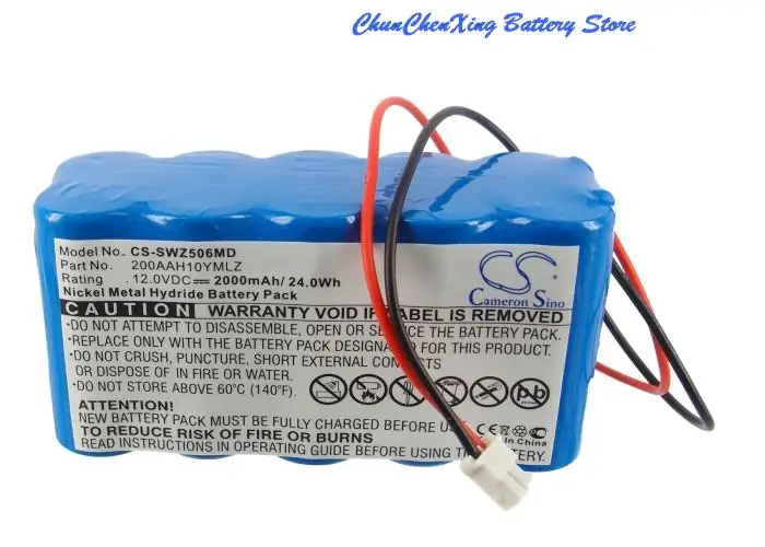 Аккумулятор Cameron Sino 2000 мАч для Smiths WZ50F6 WZ-50F6 WZS-50F6 WZF-50F2 WZ50C2 WZ50C66T