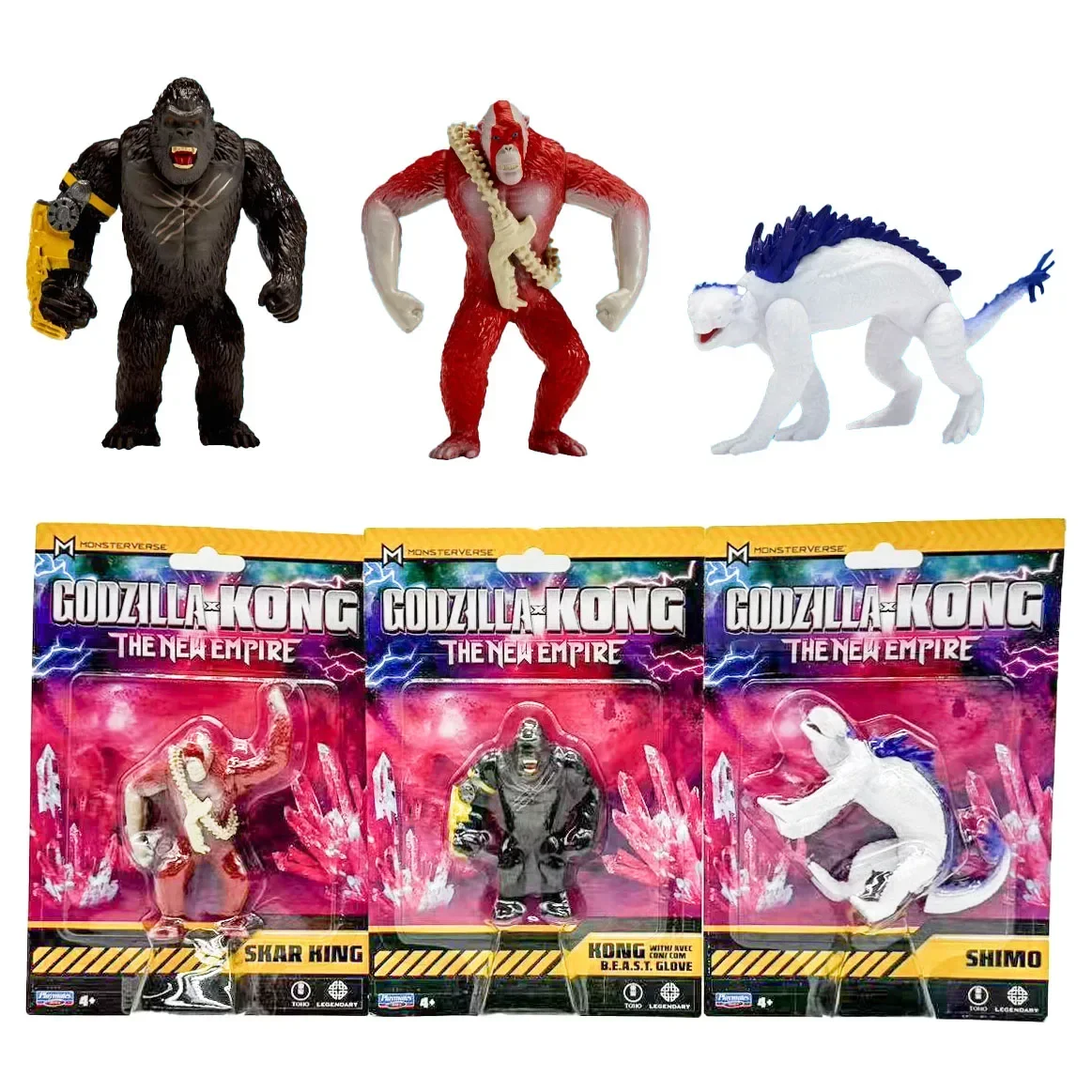 Кукла PlayMates Godzilla против Kong Gojira Новая империя 2024 8 см Skar King Shimo фигурки модели для