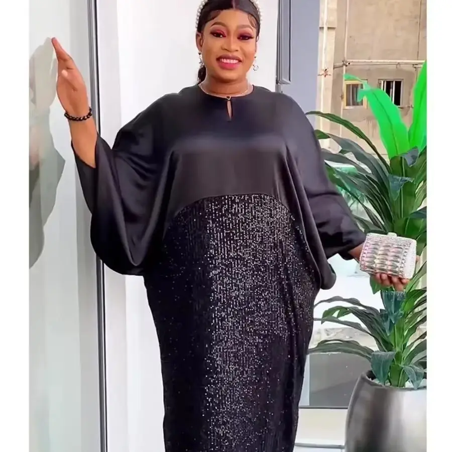 Роскошное Дубайское Женское Шифоновое Платье Абая 2024 Мусульманская Мода Boubou