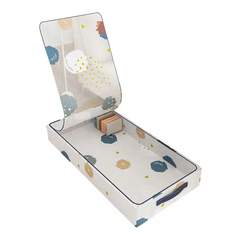 

Foldable Under Bed Storage Bag Blankets Clothes Comforters Storage Container Zipper Bag For Keeping Bed Sheets Sofa Covers