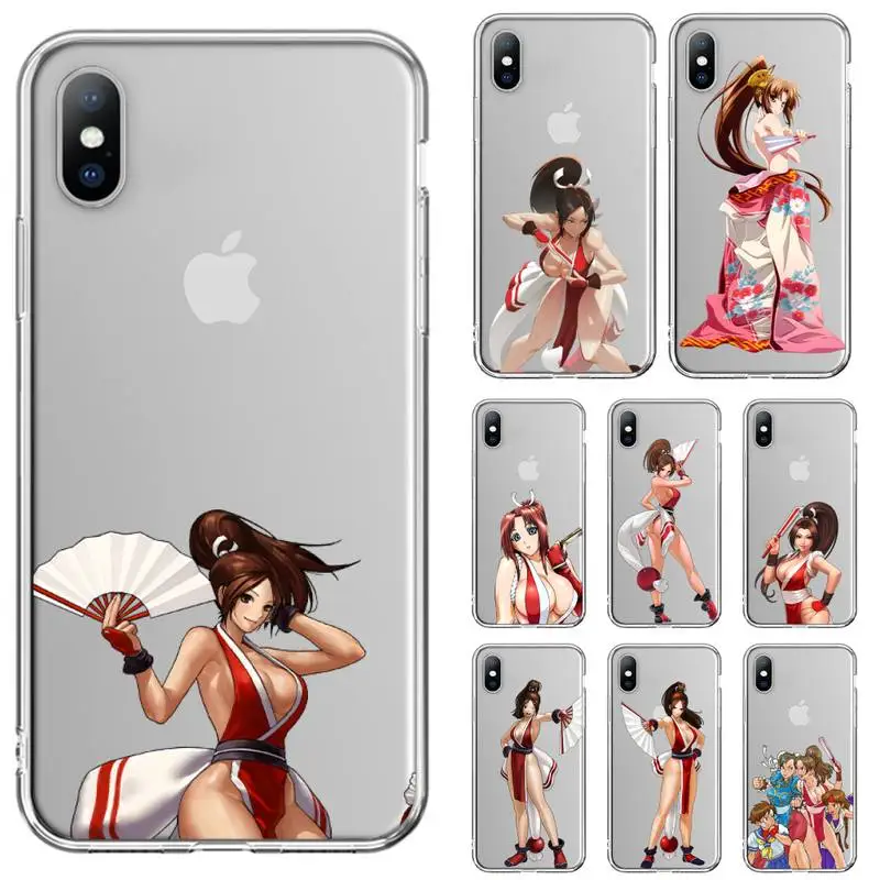 Чехол для телефона с японским аниме Mai Shiranui iPhone 11 12 Mini 13 Pro XS Max X 8 7 6s Plus 5 SE XR