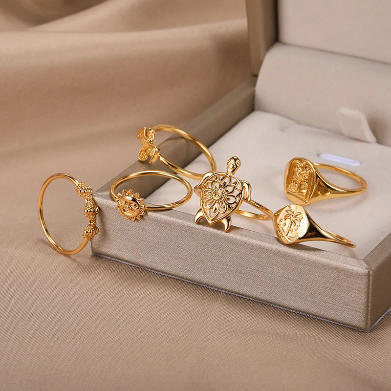 

Новинка, индивидуальное кольцо в европейском и американском стиле с животными для мужчин и женщин, кольцо из 18-каратного золота с абстрактн...