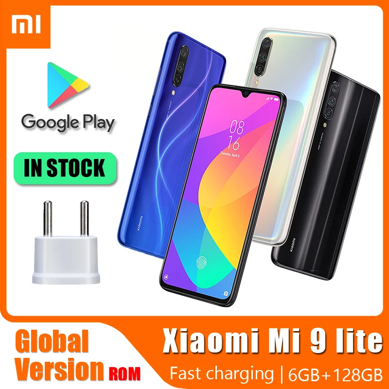 Original Cell Phone Xiaomi Mi 9 Lite Smartphone Google play Fingerprint Snapdragon 710 48 MP +32 Fast charging 18W | Мобильные