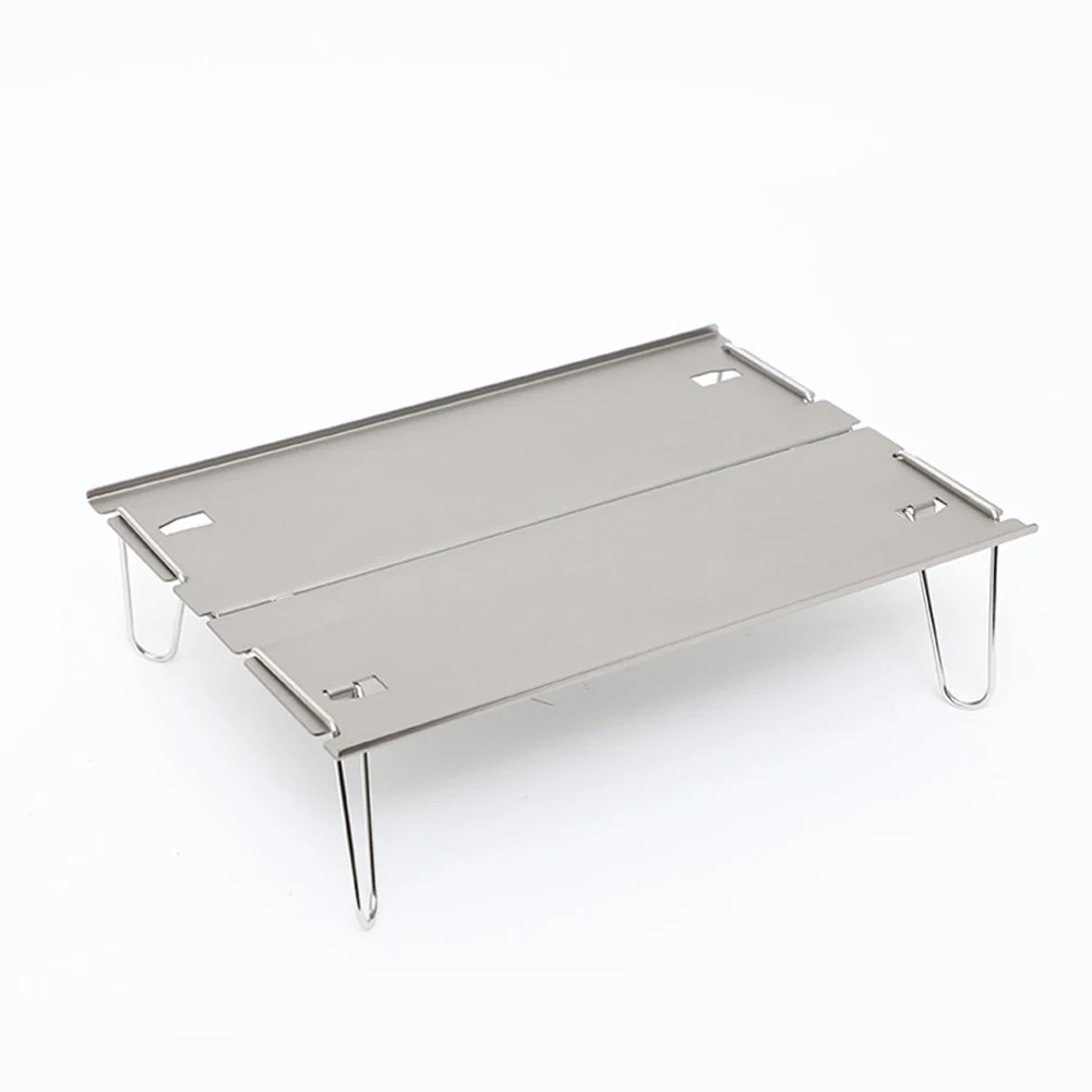 

Mini Desk Folding Table Portable Stainless Steel Waterproof 30x21x8(unfold) 32x15(fold) Aluminium Aloy 2022 New