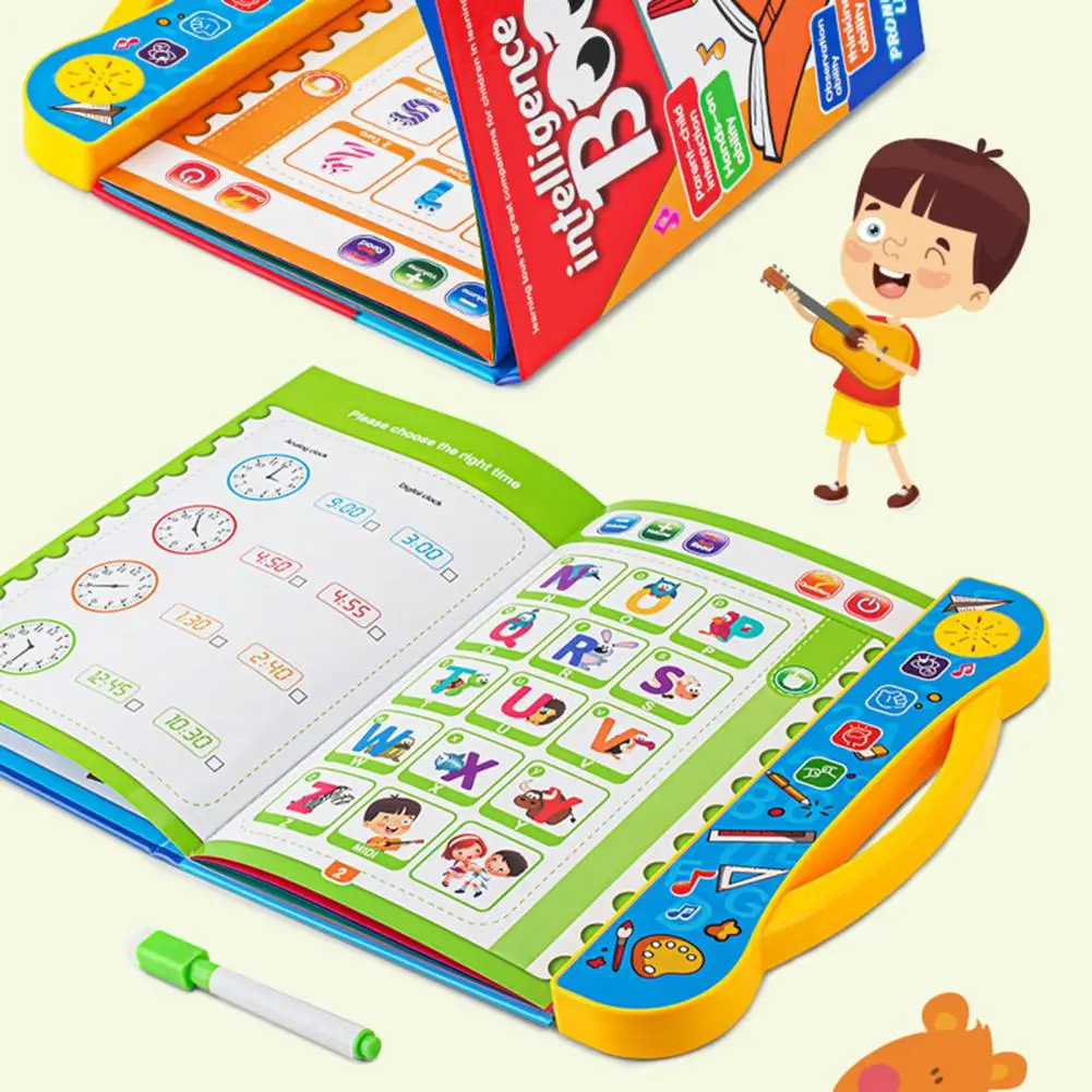 

Удобная детская игрушка, Интерактивная игрушка для раннего развития с гладкими краями, на английском языке, книга для чтения с пальцами, для...