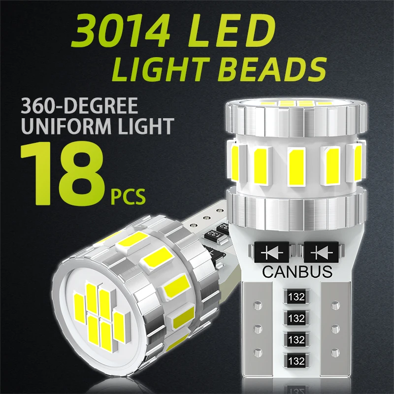 Фото Jiachi 50 шт. T10-3014-18SMD CANBUS 12 В NP без полярного 194 168 7546 стоп-сигнал номерного знака для автомобиля №2