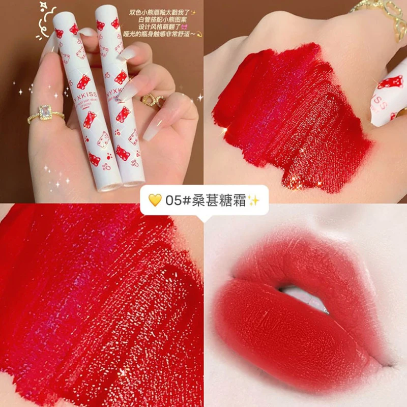 

Makeup 5 Colors Lip Gloss Waterproof Lip Glaze Velvet Matte Liquid Lipstick Maquillaje Korean Cosmetic Makeup