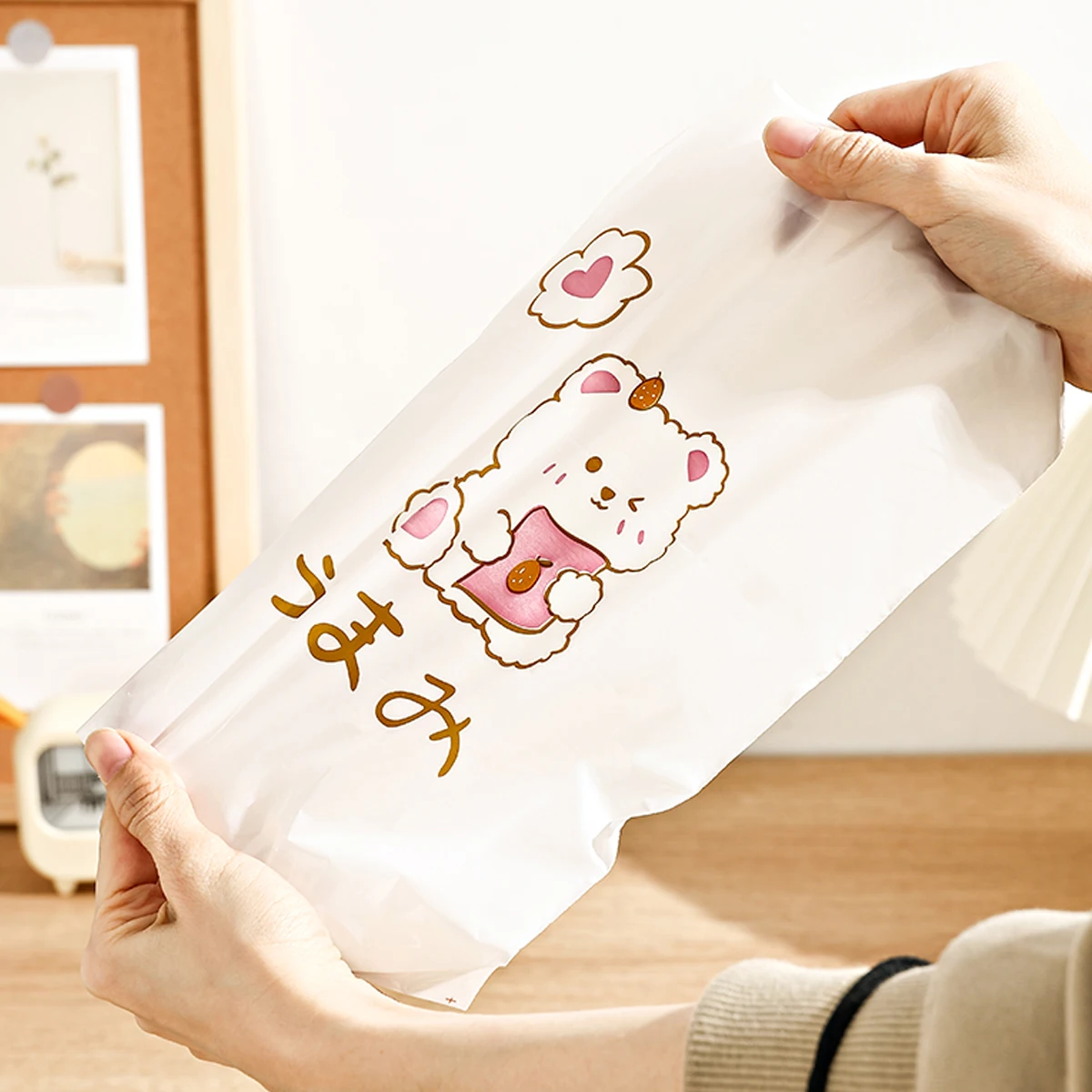 WORTHBUY 20 шт. одноразовые пластиковые мешки для мусора на клейкой основе