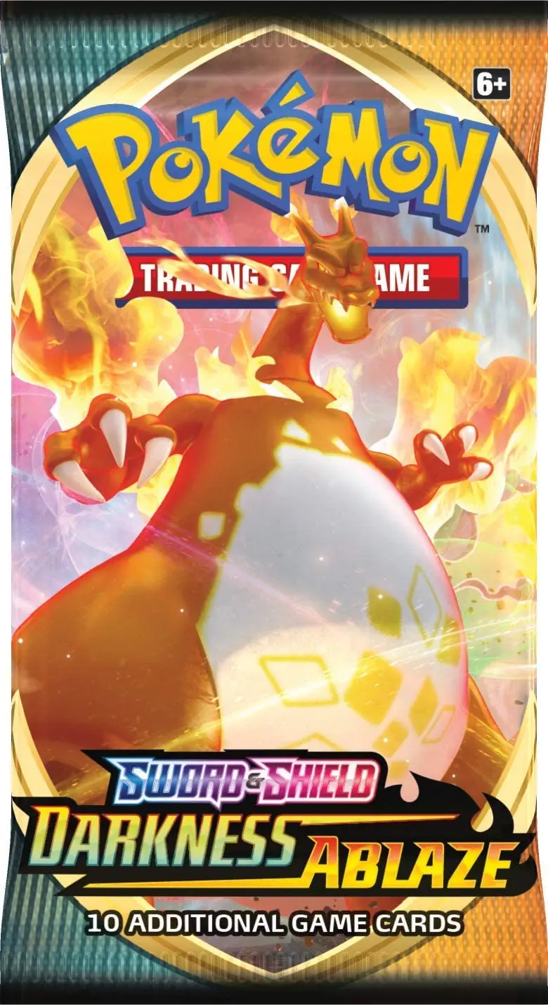 324 шт./кор. Pokmon TCG: Sword & Shield Dark Ablaze Коллекционная торговая карточка игровые