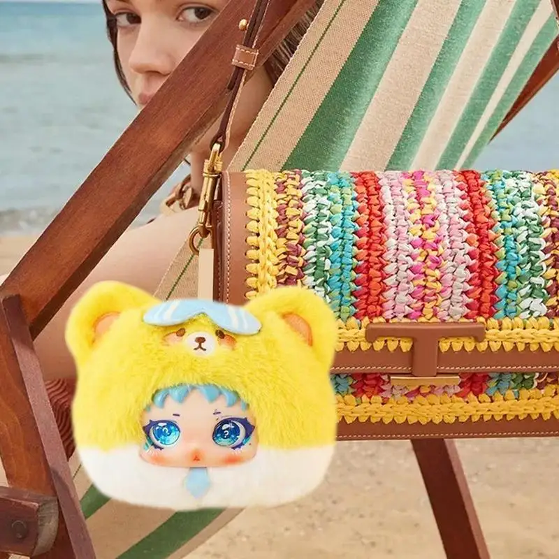 Плюшевый мешочек для мелочи забавный брелок монет на молнии с кольцом кошелек