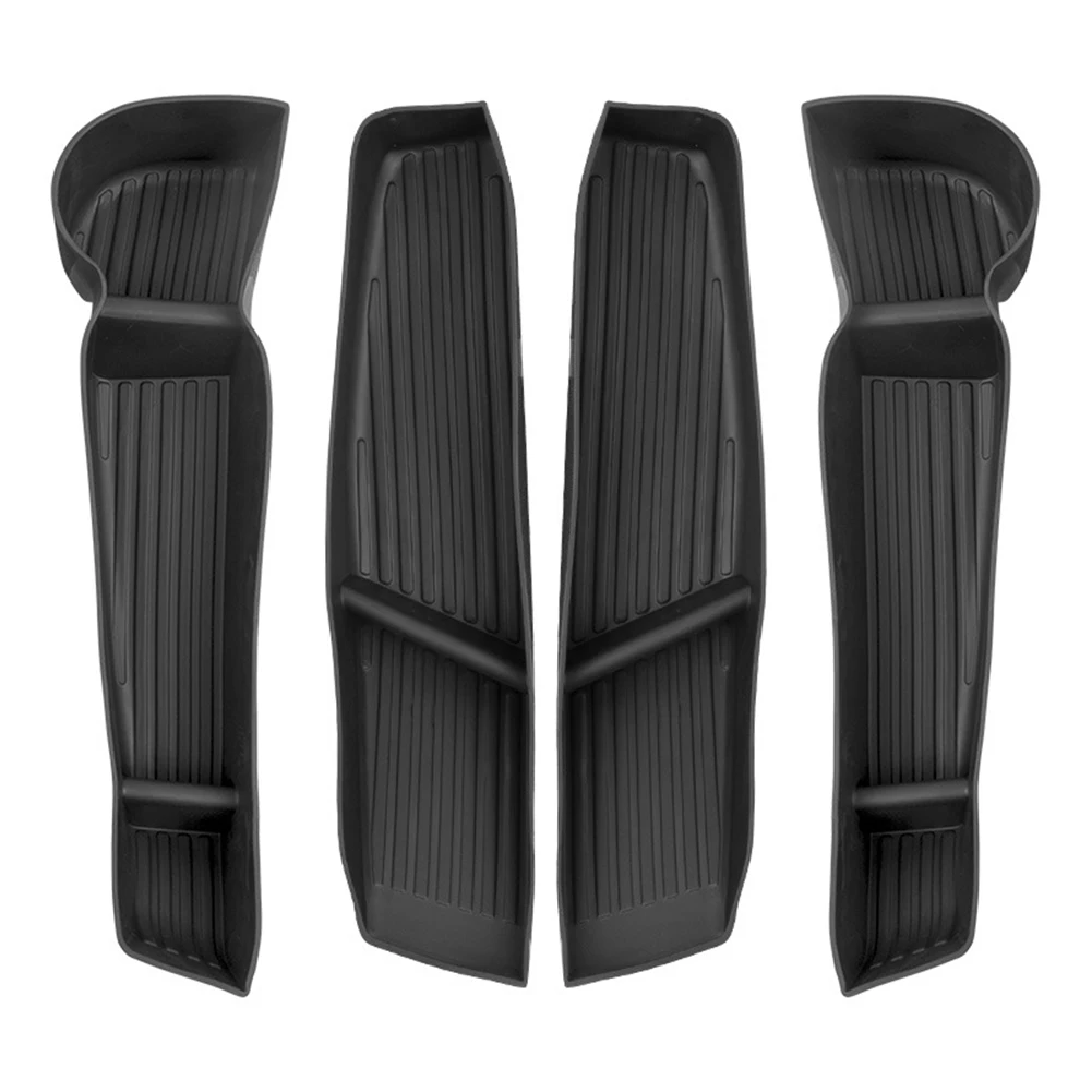 

4 Pcs Storage Box Door Handle Armrest Tray Organizer For Tesla Model 3 2021-2022 Door Handle Armrest Tray Organizer