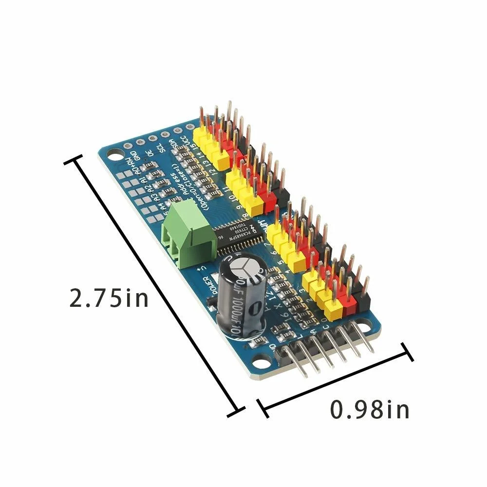 

5pcs Pca9685 16 Channel 12 Bit Pwm Servo Driver Board Iic Interface Pca9685 Module Controller For Arduino Raspberry Pi