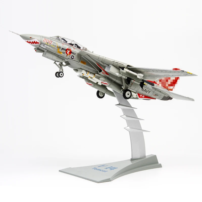 

1/72 Scale F14 Tomcat Alloy Airplane F-14A Fighter Aircraft Model Sunset Squadron VF-111 Diecast Toy Metal Dispaly Collection
