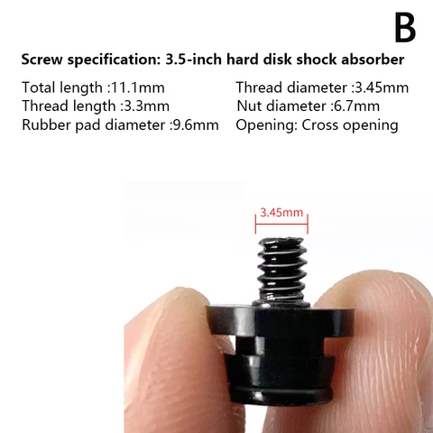 KOQZM Антивибрационные винты для корпуса компьютера 10 шт.