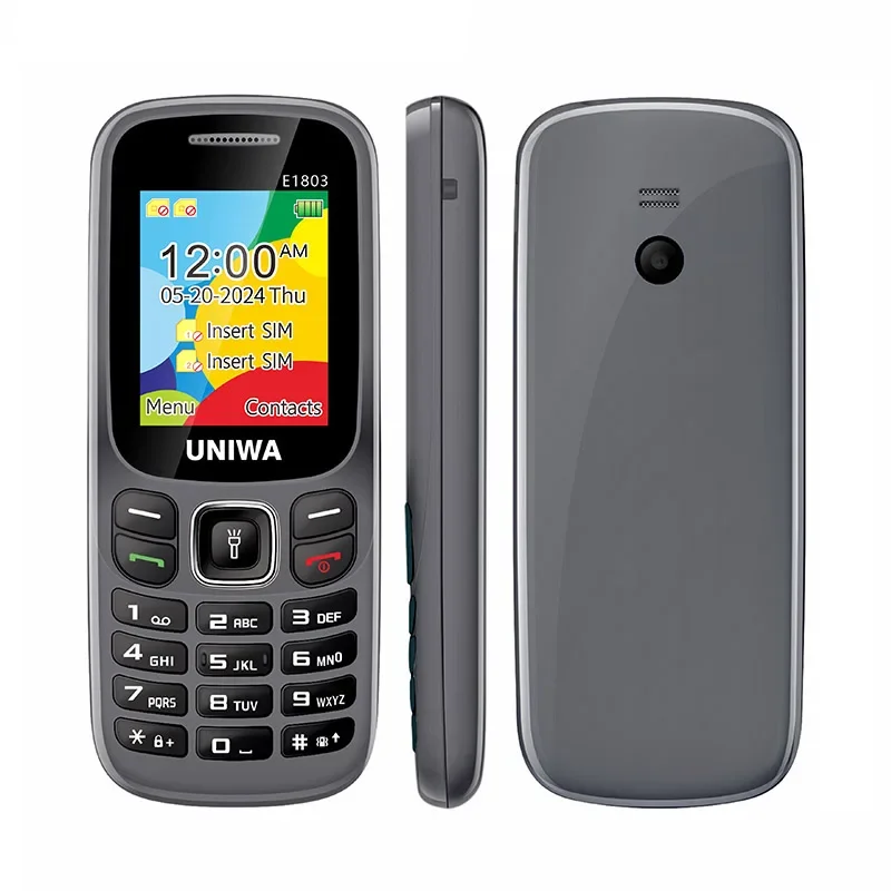 UNIWA E1803 2G клавиатура телефон мобильный телефон 1,77 дюйма кнопочный телефон 800 мАч для пожилых людей беспроводное радио GSM телефон (art.: 3920cbb83fa88) - 3920cbb83fa88