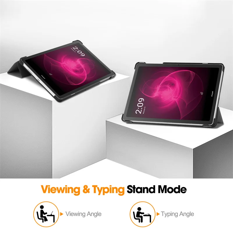 Для T-Mobile REVVL TAB 5G 10 36 &quotтройная Магнитная Кожаная подставка жесткий смарт-чехол