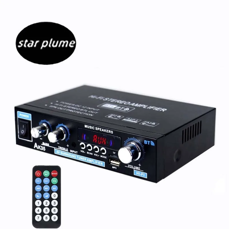 

STAR PLUME AK35/370/380/170 Digital Power Portrait Bluetooth U Disk Amplifier 2 Channel HIFI Amplifier