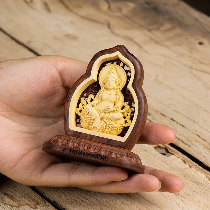 Автомобильные аксессуары деревянные украшения Будды тибетские желтые для