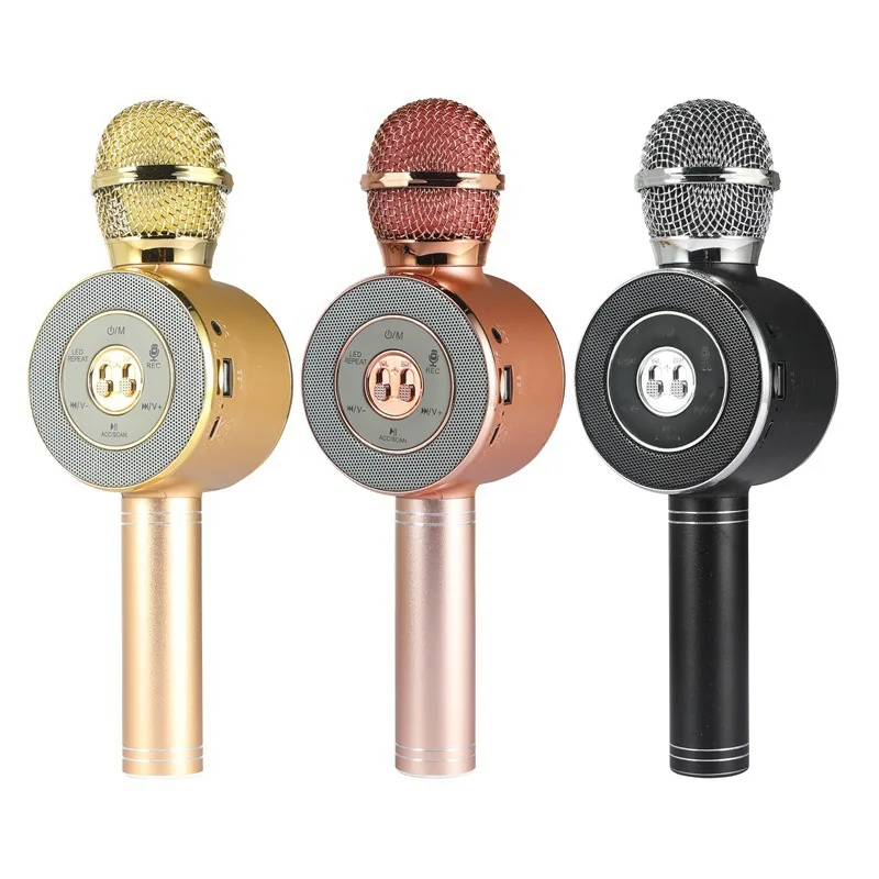 

Children's Microphone Bluetooth Microphone 5 In 1 Handheld Karaoke Microphone Speaker With Adjustable Mixing