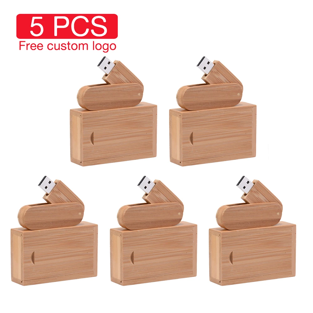 

Флэш-накопитель USB 2,0 деревянный, 32/64 ГБ, 5 шт./партия