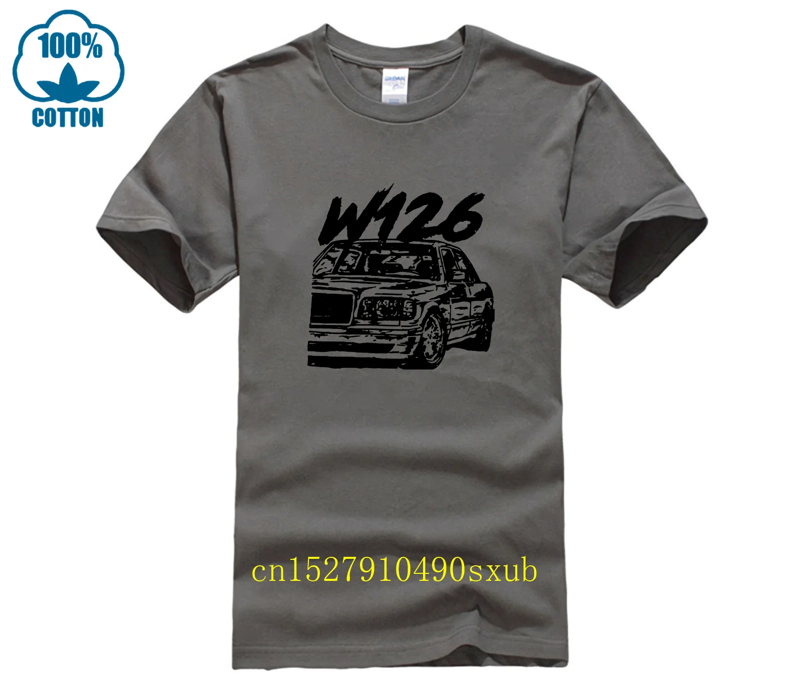 Прямая поставка w126 Футболка мужская модная брендовая футболка большого размера