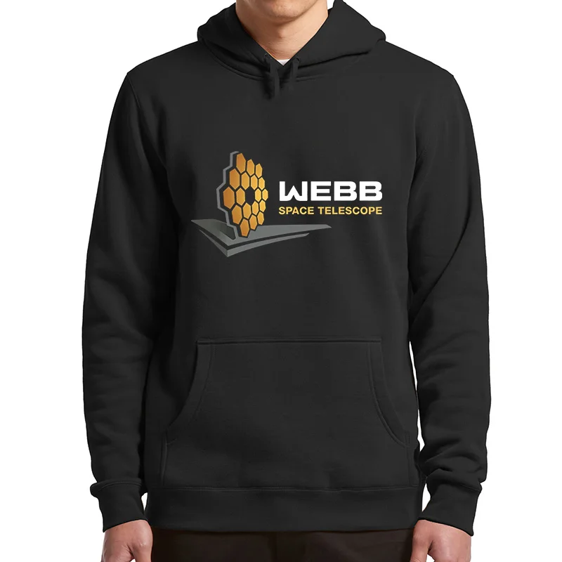

James Webb Space Telescope Logo Men's Hoodies The JWST Exploration Funny Sweatshirts Soft Essential Casual Hoodie