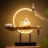 Lotus Air Incense Holder Zen Garden Smoke Ramadan Decoration Incense Burner Buddha Quemador De Incienso Home Decorating Items
