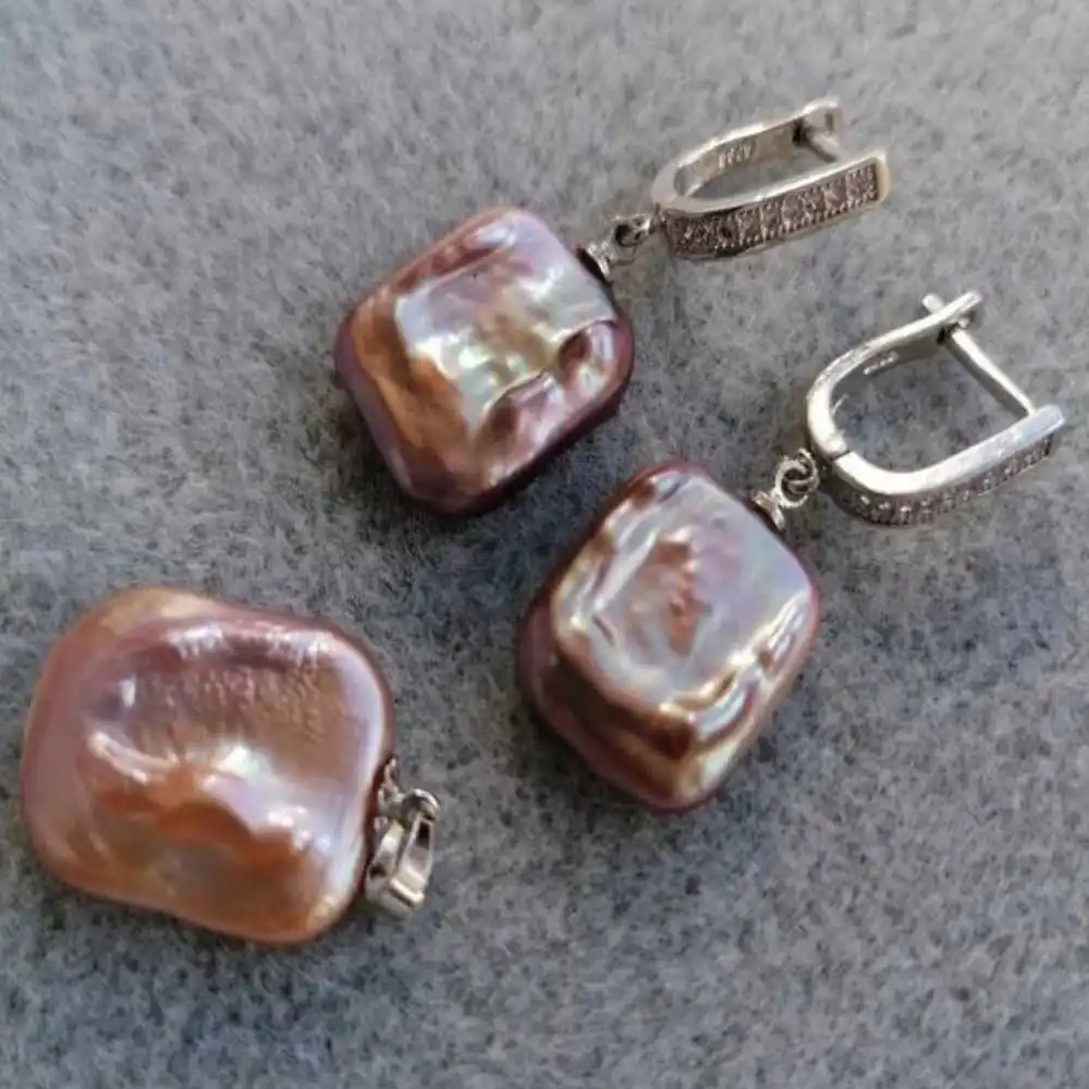 Серьги-подвески в виде сердца