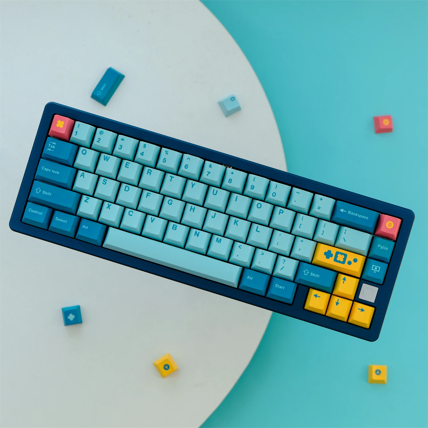 

Retro Game Console Keycaps 129 Key PBT Cherry Profile Dye Sublimation Mechanical Keyboard With 1.75u 2u Shift For MX Switchs